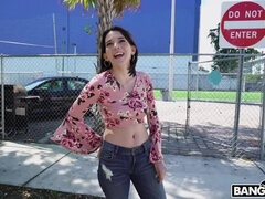 Verga grande, Coche, Corridas, Garganta profunda, Peludo, Hd, Al aire libre, Pov