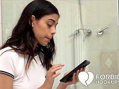 Hot College girl bangs her big dicked step-uncle