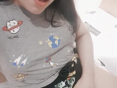 Amateur, Brunette brune, Masturbation, Petite femme, Solo, Adolescente, Nénés, Vierge