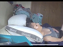 Amateur, Pareja, Masturbación, Orgasmo, Espía, Tío, Voyeur