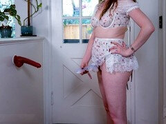 Biseksueel, Dubbele penetratie, Dominante vrouw, Aanwijzingen, Meesteres, Voorbinddildo, Trein, Slet