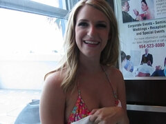 素人, ビキニ, ブロンド, フェラチオ, ハードコア, 自家製, ホテル, アウトドア