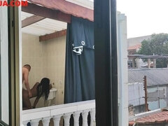 Leie, Blondine, Blasen, Spermaladung, Hundestellung, Schwarz, Selbstgemacht, Spanner