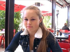 Masseren, Masturbatie, Orgasme, Openbaar, Alleen, Onder de rok