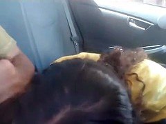 Latina hitchhiker pays with blowjob and rimjob