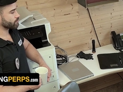 Hunky Police Officer Bangs Naughty Shoplifter And His Step-father - Jaxon Valor