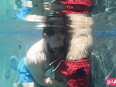 Poolside Gay Bareback Sex With Cubby Coves and Zaddy