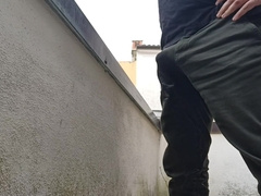 Peeing In My Pants Watching From The Balcony