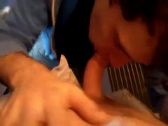 outdoor blowjob with cum swallow 5