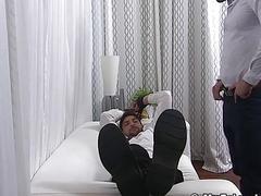 Pair of hunks hook up and one of them does some feet licking