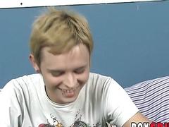 Nice guy answers questions before stripping and jerking off