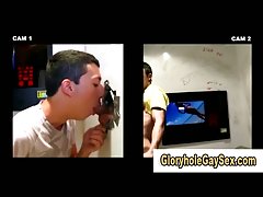 Straight guy gets tricked into glory hole