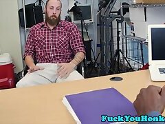 Hipster gets his ass ruined by ebony dick