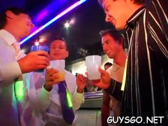 Wet gay orgy full of cum