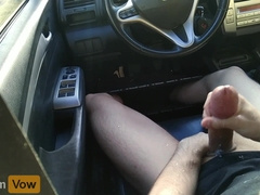 My Fattest Cum-Shot Ever in Walmart Parking Bunch- Risky Onanism in Public