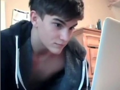 Horny Boy Strips Nude On Cam