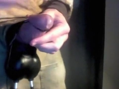 large weenie stuffing, sounding my wang, balls stretched sack