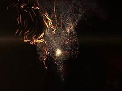 Chained thief has his back whipped during domination session