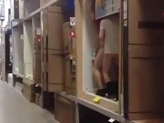Dare to fuck in the closet's alley