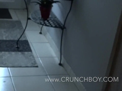 Real Straght French Boned Condom-Free under the Bathroom