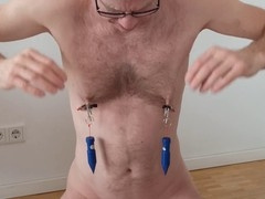 Gay extreme nipple play, extreme gay slave punishment, gay nippel folter