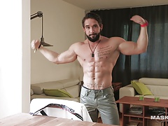 Maskurbate Hung Hunk Masturbates with Toys