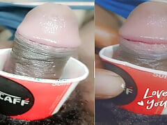 Fun in pussy fucking with fast time tea cup