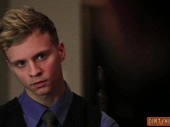 Watch these muscle-bound guys go wild in an anal invasion, money shot, and cum-sharing frenzy!