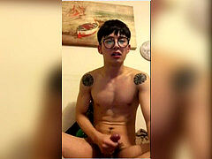 adorable Korean Glasses man webcam