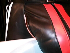 Leatherbulge presentation on a chair