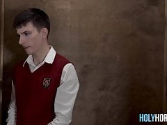 Twink Gets Fucked In The Confessional Booth