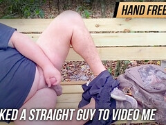 Asked a straight guy to video me jacking off and he did !!!