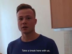 After Missing Their Flight, Horny Guys Decide To Use Their Time Wisely And Fuck