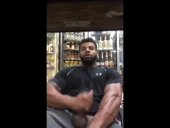 Black guy jerks off 2