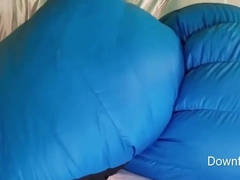 Humping Haglofs Down Bag On Silk Down Comforter