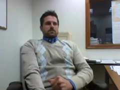 GUy cum at work Office