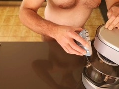 Daddy eating own cum, eating own cum fetish, uncut daddy cum