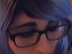 BBC cums in mouth of white sissy fag 123