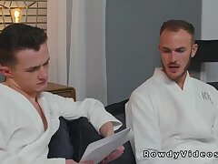 Gay models back to set and anal fuck in reverse cowboy