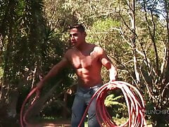 sexy muscle latino straight curious fucking outdoor