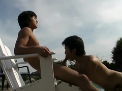 Asian Hot Bath And Pool Fun