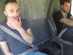 Young Valentino Nappi tied up for outdoor fucking