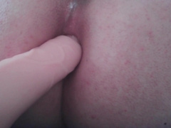 Plowing my donk with a fuck stick