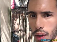 Raw dawged latino gets jizzed and paid