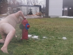 Chub Sub Urinates like a Mutt in Public!