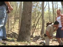 In The Forest - hot gay group fuck