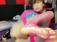 Lil Lad Femboy Gets Large Pipe in his Vagina