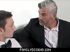 Dad And Son Fuck Before Son's Wedding