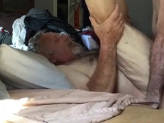 Mature Gay Daddy Barebacks His Hunk Lover