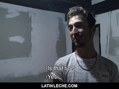 LatinLeche - Lovely Latino Deep-Throats A Gay-For-Pay Guy’s Giant Man-Meat